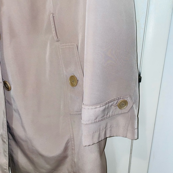 London Fog women's trench coat double-breasted button front tie waterproof sz XL - Picture 2 of 12